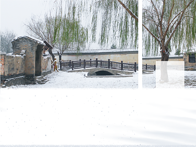小雪二十四节气横版配图背景