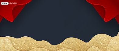 年度最佳新人奖红色喜庆古风颁奖KT板背景