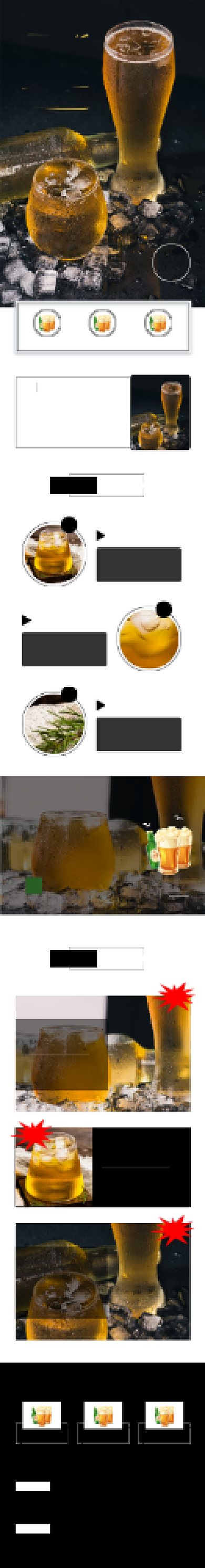 啤酒饮品简约活动详情页背景