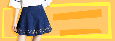 秋季女装上新电商淘宝banner图背景