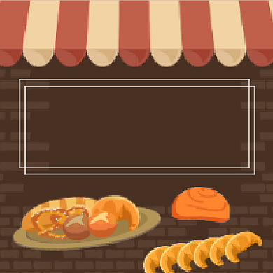 网红面包推荐简约插画公众号次图背景