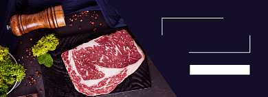 生鲜肉类进口牛排电商全屏海报背景