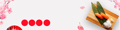 外卖日式料理寿司饭团海报背景