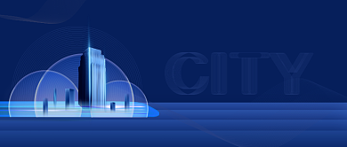 商业地产招商蓝金色大气公众号首图背景