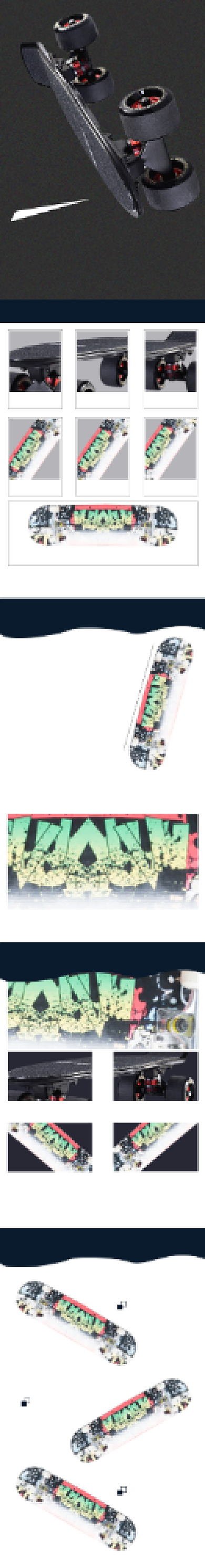 滑板详情页电商时尚简约大气背景