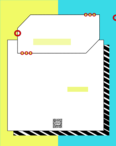 发货通知公告拼色店铺海报背景