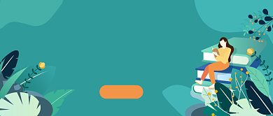 绿色卡通手绘外语培训公众号首图背景