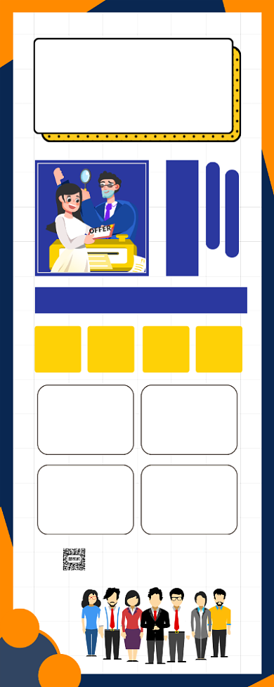 高薪诚聘人才宣传易拉宝背景