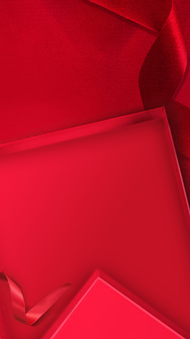 婚礼邀请函红色质感手机海报背景