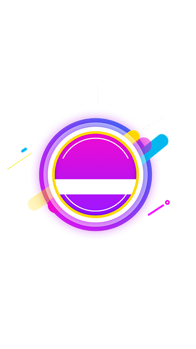 紫色母婴产品圆形满减标签背景