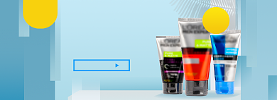 男士洗面奶洗护节淘宝电商banner背景