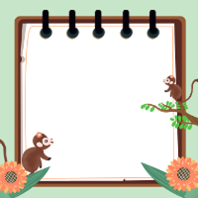 早安你好简约插画公众号次图背景