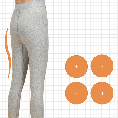 冬季女士修身塑形打底裤简约主图背景