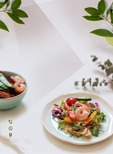 减肥餐清新简约印刷海报背景