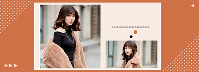 女装冬季上新简约海报背景