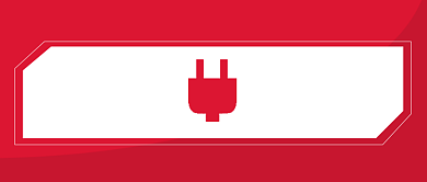 简约红色停电通知公告背景