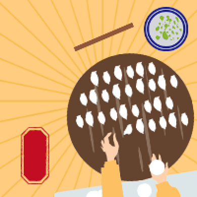 立冬包饺子插画公众号次图背景