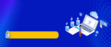 网络信息安全手绘卡通公众号首图背景