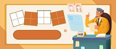 黄色卡通校园招聘来袭公众号首图背景