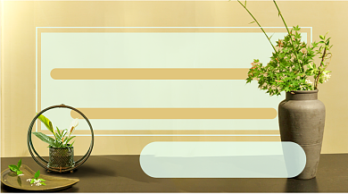 插花入门课课程封面背景