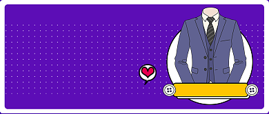 紫色高级西服定制新媒体首图背景