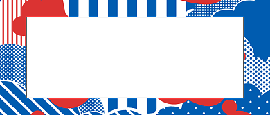 红蓝扁平广告植入公众号首图背景