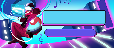 双十一预售提前购蓝色卡通公众号首图背景