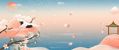 如诗一般的十一月唯美公众号首图背景