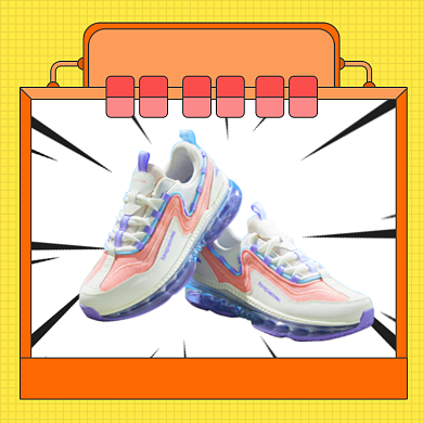 双十二倒计时鞋子手绘卡通促销主图背景