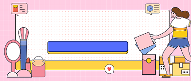 美妆爆款测评插画公众号首图背景