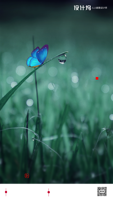 房地产传统节气白露手机海报背景