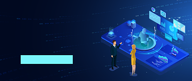 蓝色卡通数据分析培训公众号首图背景