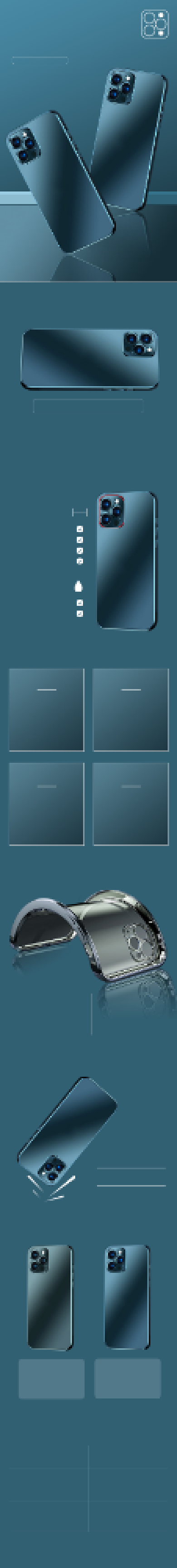 苹果12新款手机保护硅胶套详情页背景