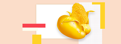 聚划算芒果水果电商促销banner背景