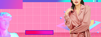 新势力周女装秋上新潮流淘宝电商banner背景