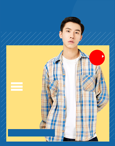 电商秋冬季男装衬衫外套上新海报背景