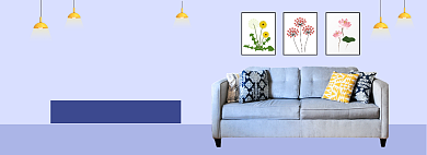 秋季家装节促销banner背景