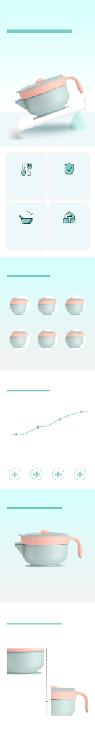 宝宝辅食碗双层保温碗母婴亲子详情页背景