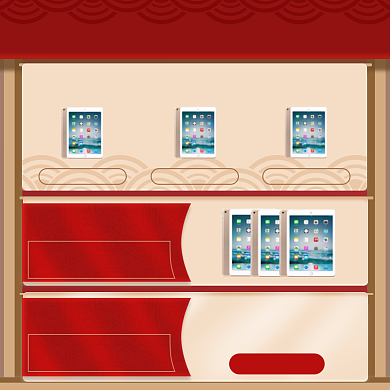 双十二下单送礼专享领券中国风主图背景