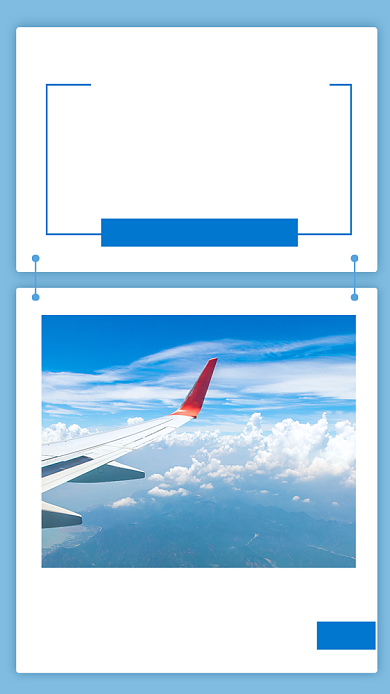 早安你好蓝色小清新文章配图背景