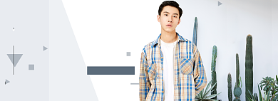 淘宝潮流男装新势力周秋冬衬衫外套上新banner背景