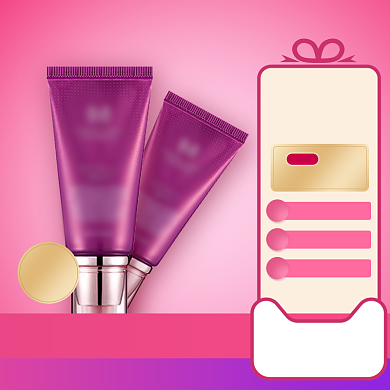 简约粉色618新品上市美妆护肤品促销主图背景