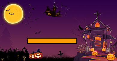 创意卡通万圣节活动海报背景