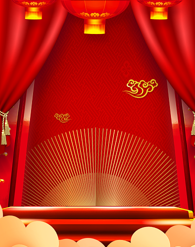 红色喜庆国庆节活动简约海报背景