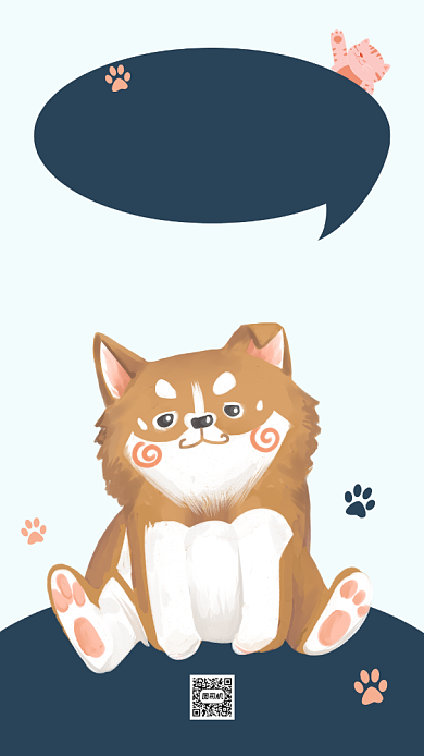 宠物店充值有礼卡通手机海报背景