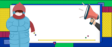 降温通知注意保暖公众号首图背景