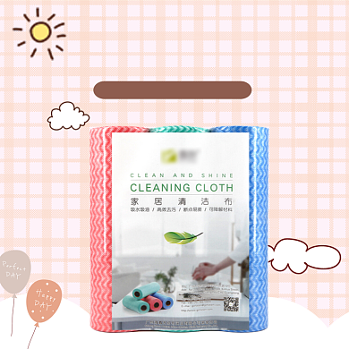简约清新厨房懒人无纺布抹布毛巾母婴洗护主图背景