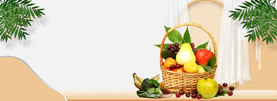 夏季水果上新电商淘宝banner背景