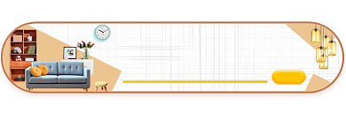 装修家居定制胶囊清新背景