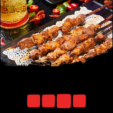 饿了么烧烤外卖主图美食主图背景